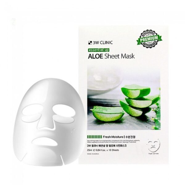 3W-Clinic Essential Up Aloe Sheet Mask