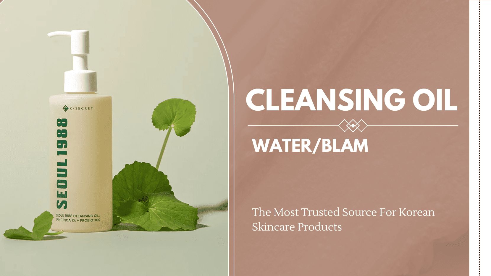 Cleansing oil water blam