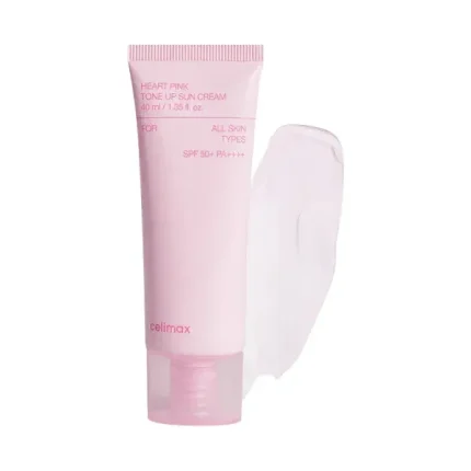 celimax heart pink tone up sun cream
